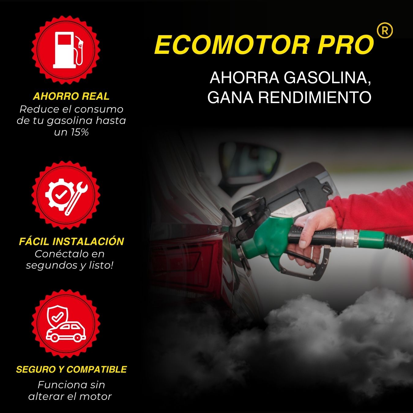 Ahorrador de Gasolina - EcoMotor Pro®
