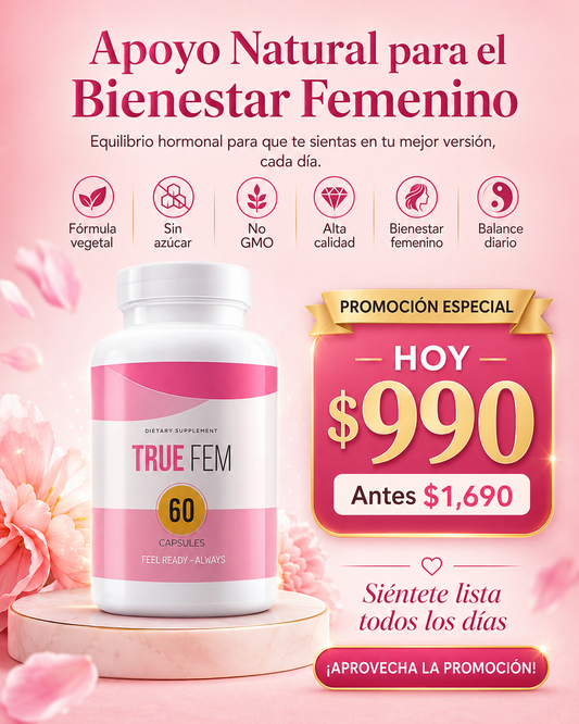 True Fem | Suplemento para Bienestar Femenino