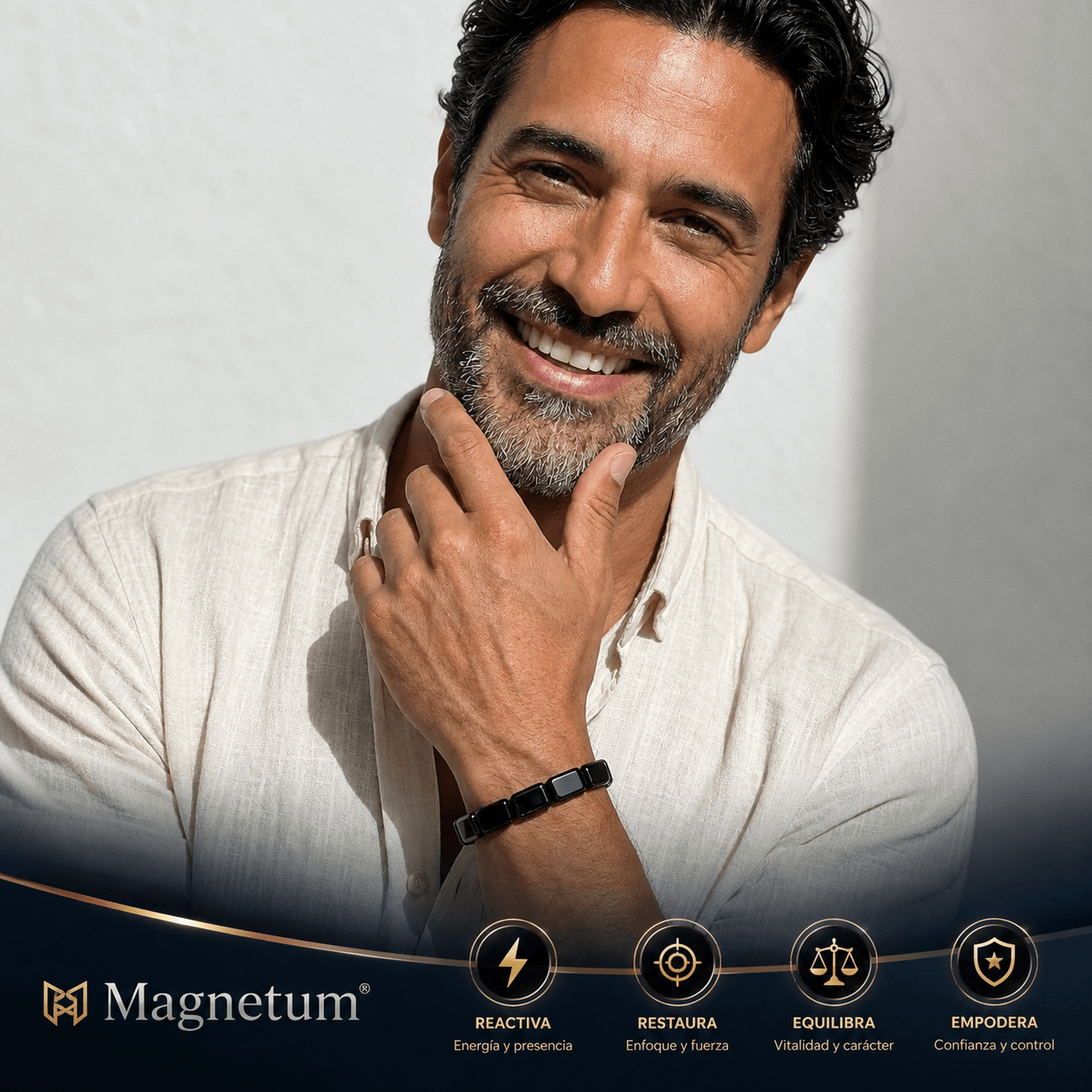 Magnetum® - Brazalete Premium de Hematita