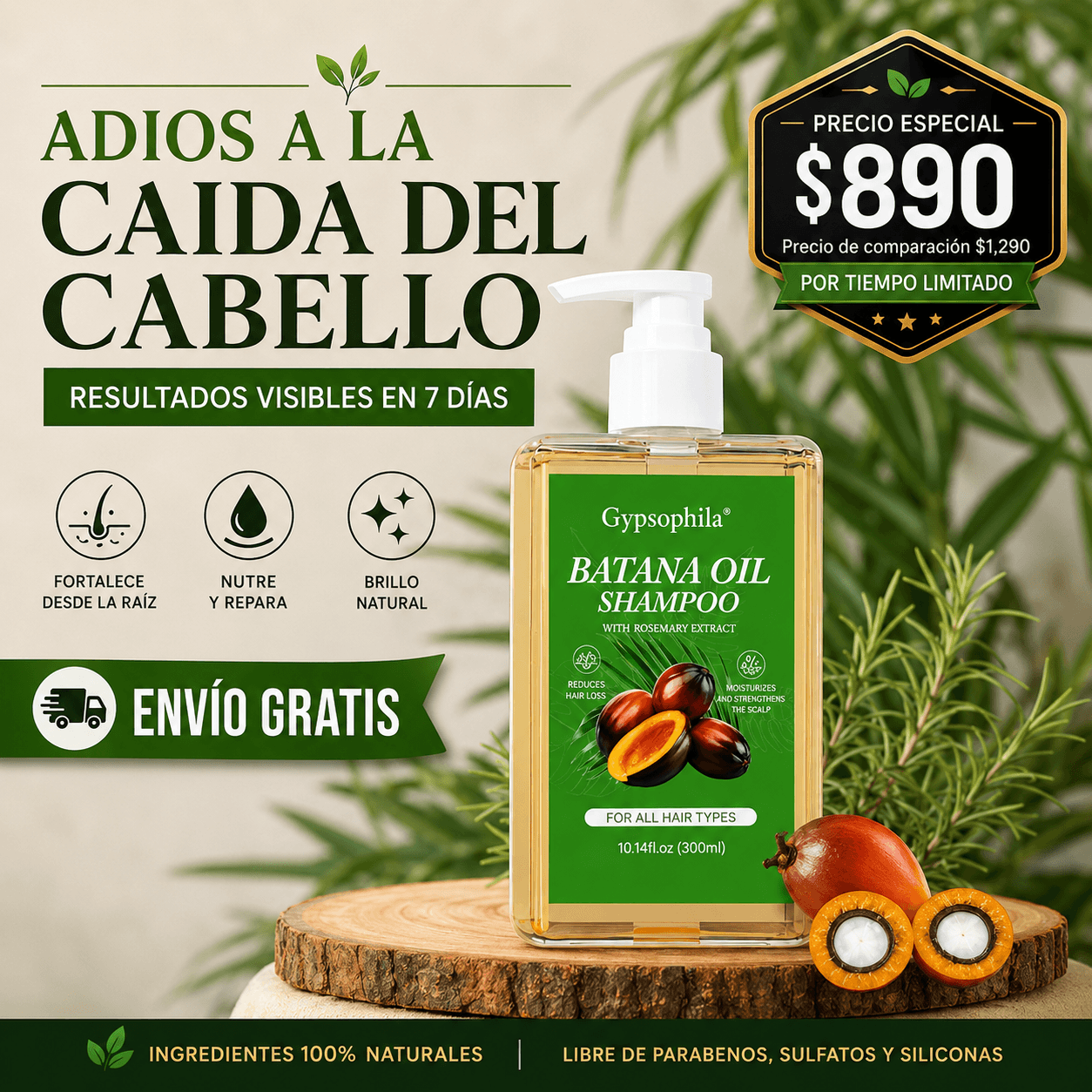Shampoo para crecimiento | Aceite de Batana