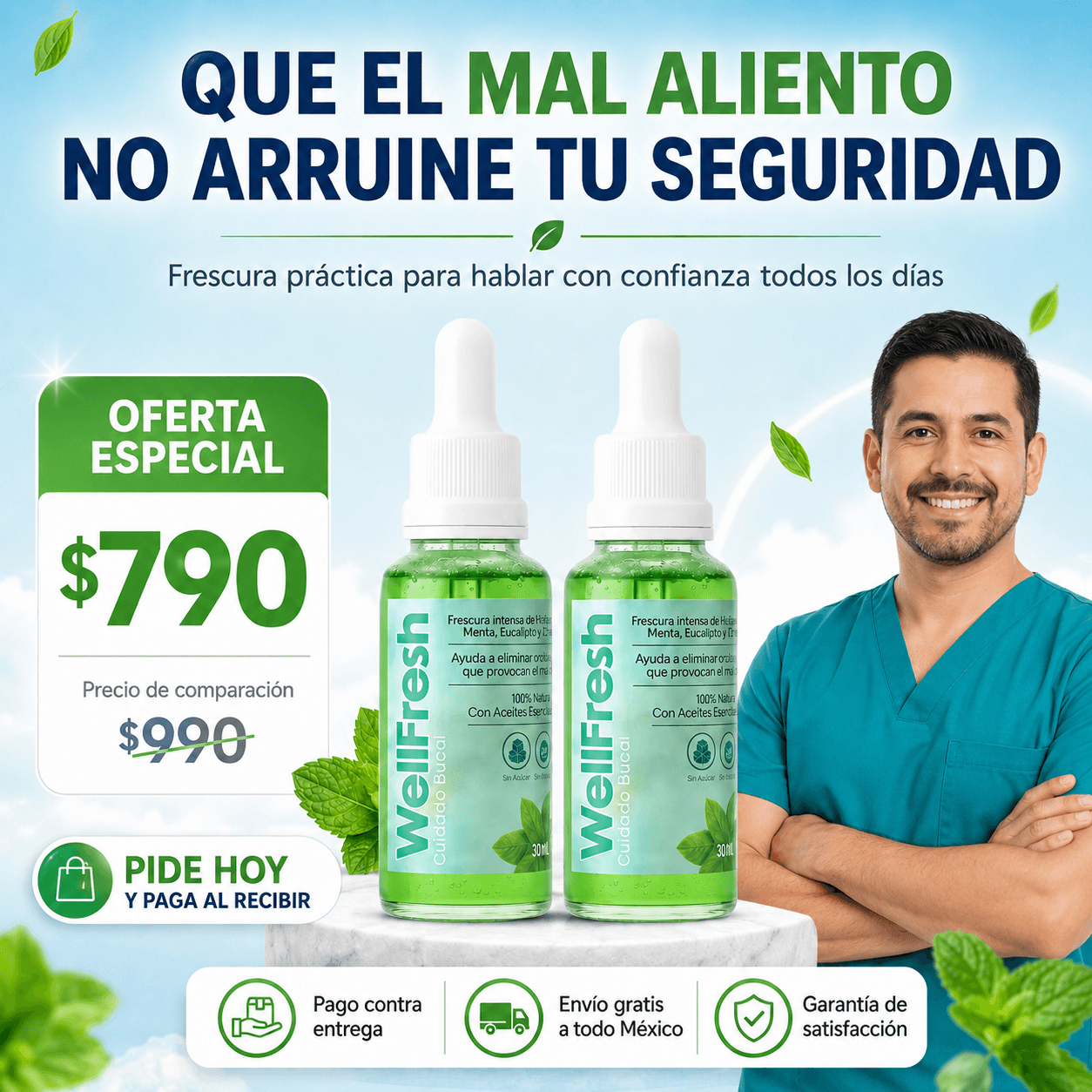 WellFresh | Concentrado Esencia de Menta de Alta Pureza