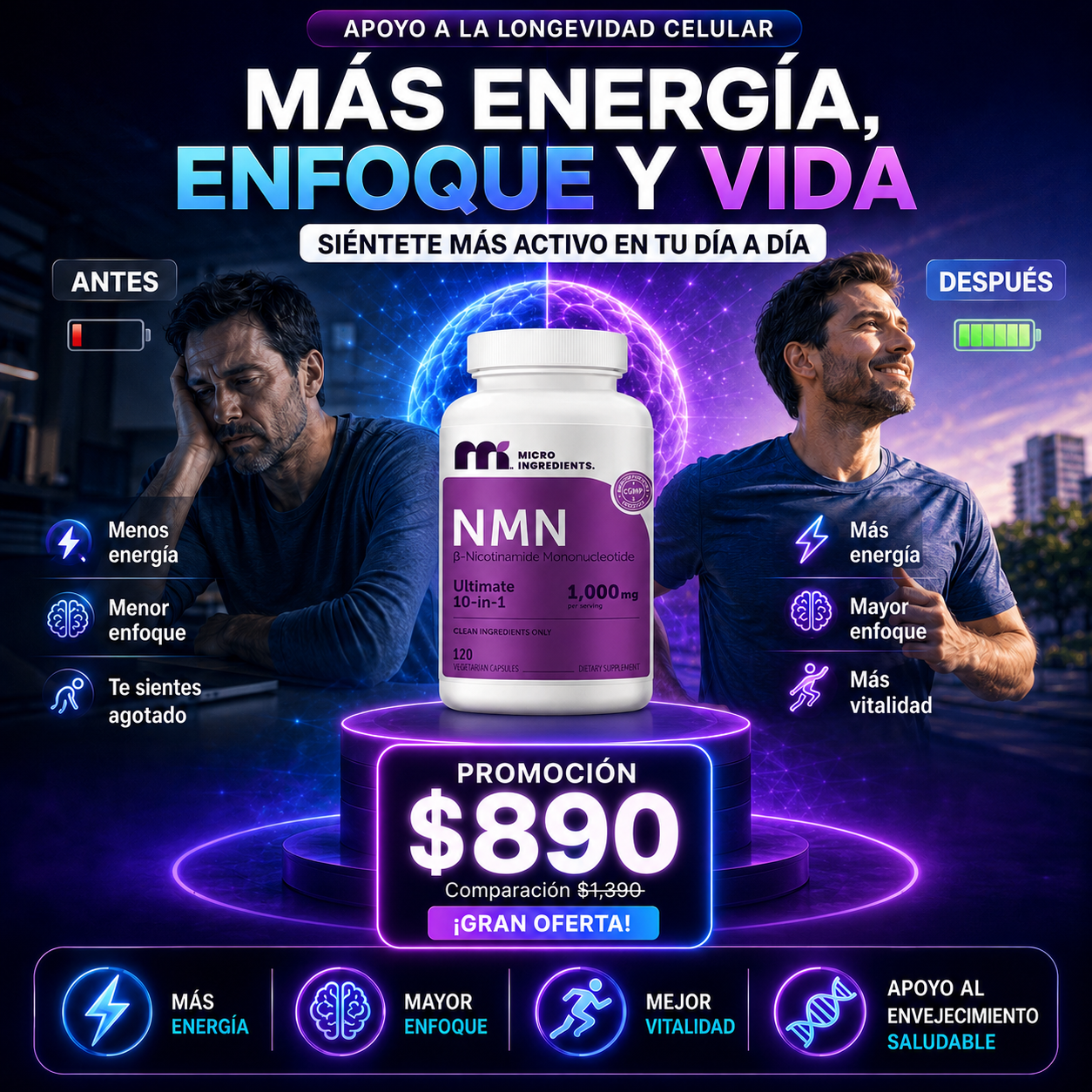 Suplemento NMN Complex