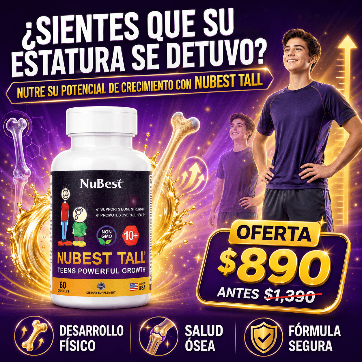 Suplemento NuBest | Tratamiento para Crecimiento