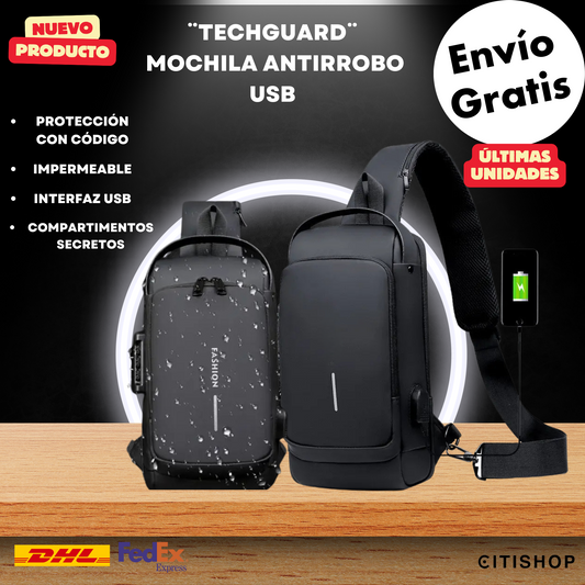TechGuard - Mochila Antirrobo USB
