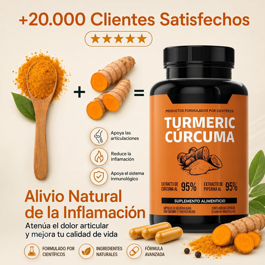 CurcuBalance® - Suplemento de cúrcuma con piperina