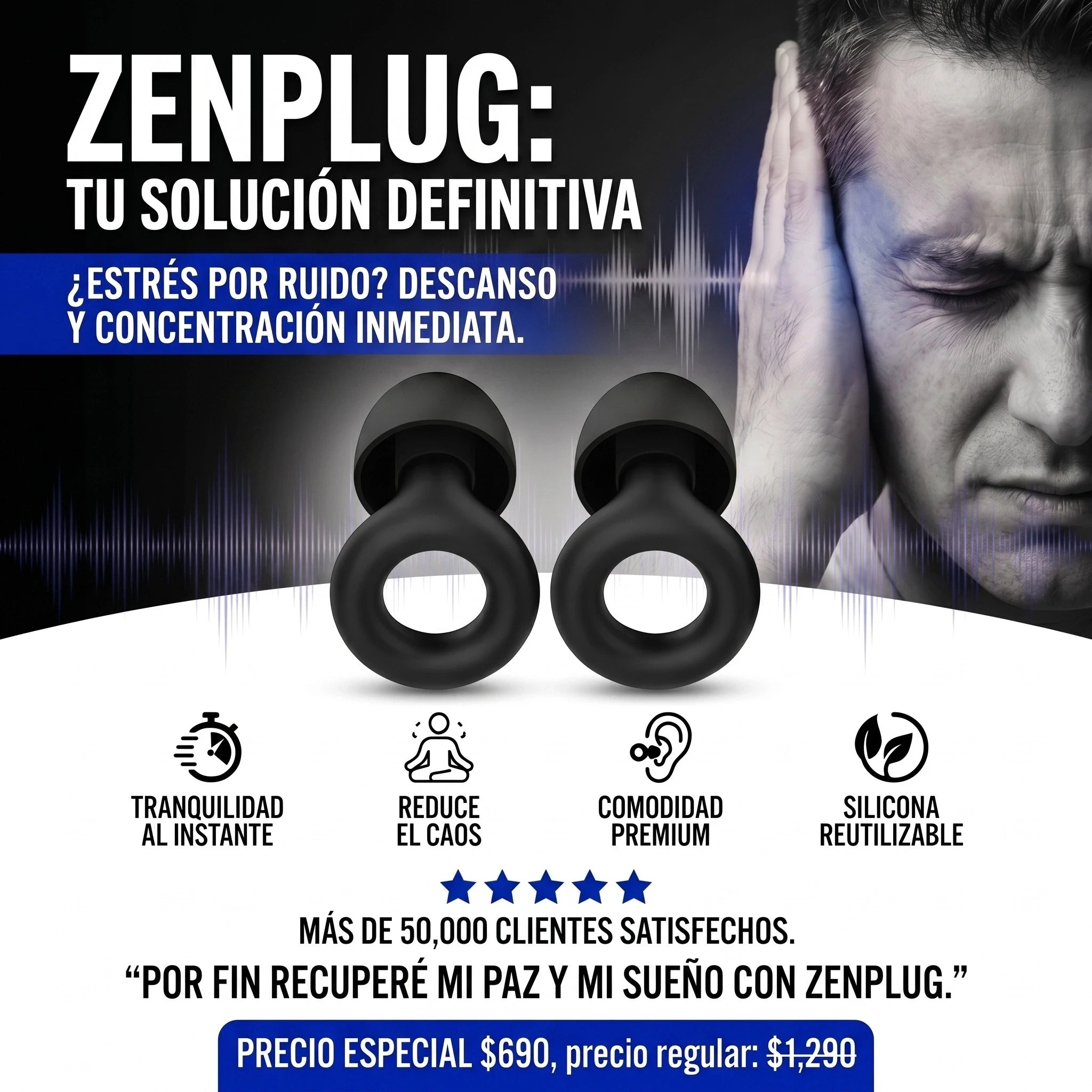 ZenPlug - Par de protectores auditivos