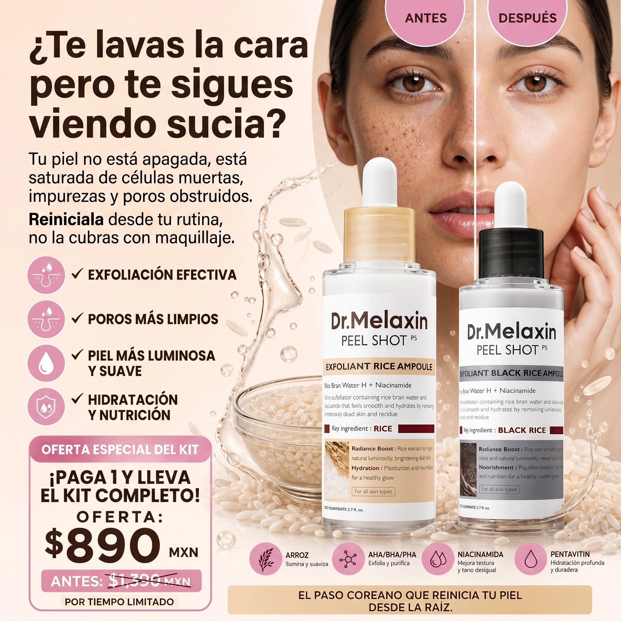 Kit Exfoliante Dr. Melaxin